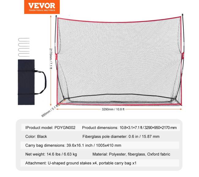 golfo kamuoliukų treniruoklis su tvirtu rėmu6