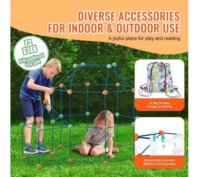 Vaikų forto statybos rinkinys 180 dalių4