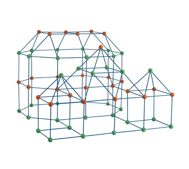 Vaikų forto statybos rinkinys 180 dalių10