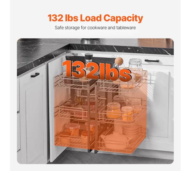 Virtuvės spintelių kampinė ištraukiama lentyna4