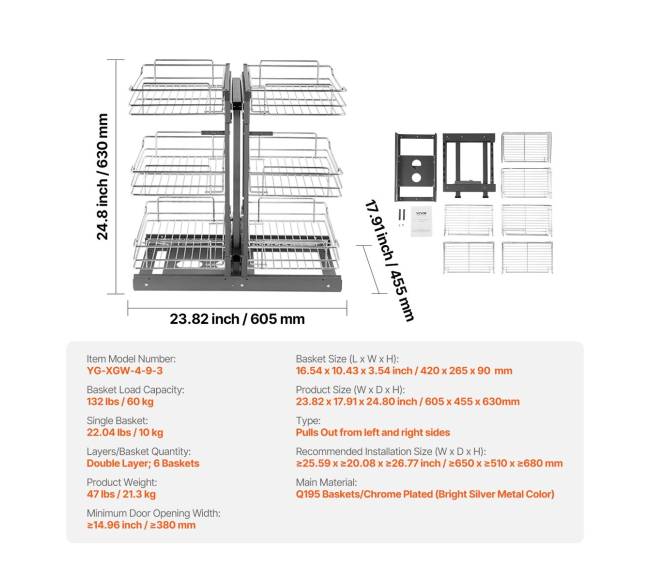 Virtuvės spintelių kampinė ištraukiama lentyna6