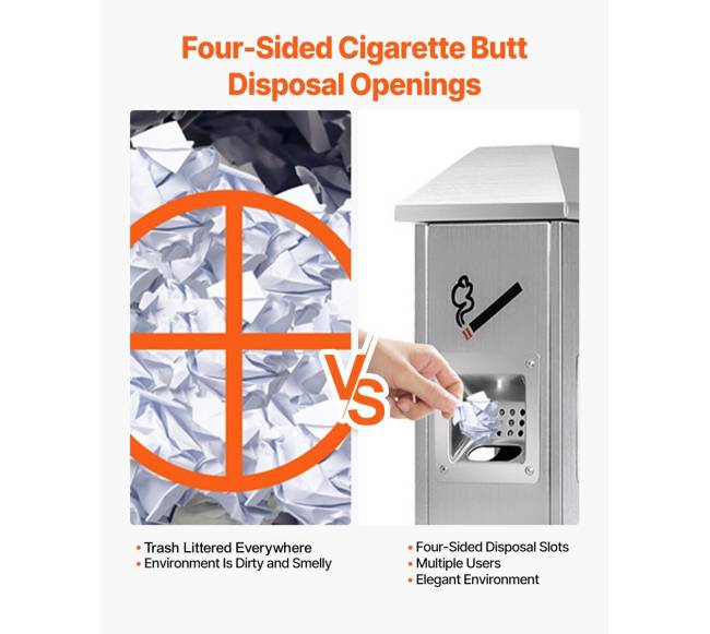 Nerūdijančio plieno cigarečių nuorūkų surinktuvas2