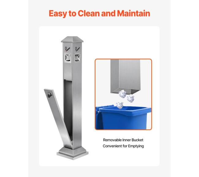 Nerūdijančio plieno cigarečių nuorūkų surinktuvas5