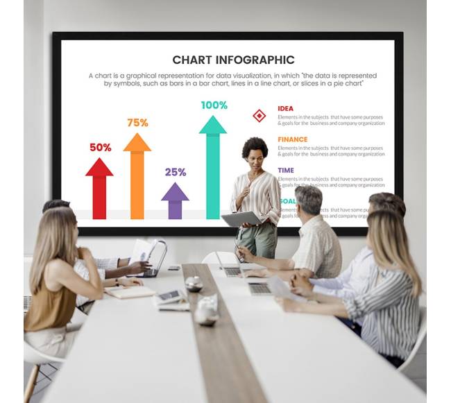 130 colių 16:9 projekcijos ekranas 4K HDTV7