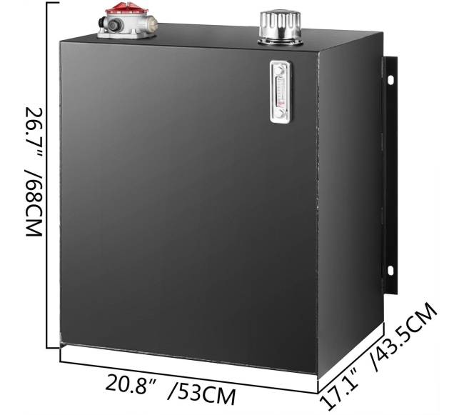 Hidraulinės alyvos bakas su straineru ir filtru7