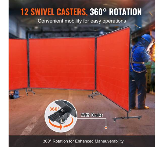 Suvirinimo uždanga su rėmu ir ratukais2