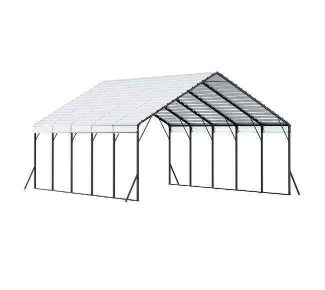 Metalinė 20 x 24 pėdų automobilių pastogė0