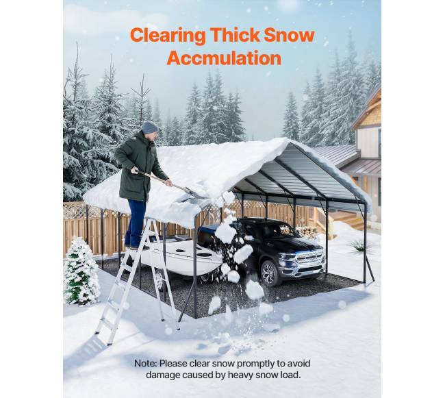 Metalinė 20 x 24 pėdų automobilių pastogė3