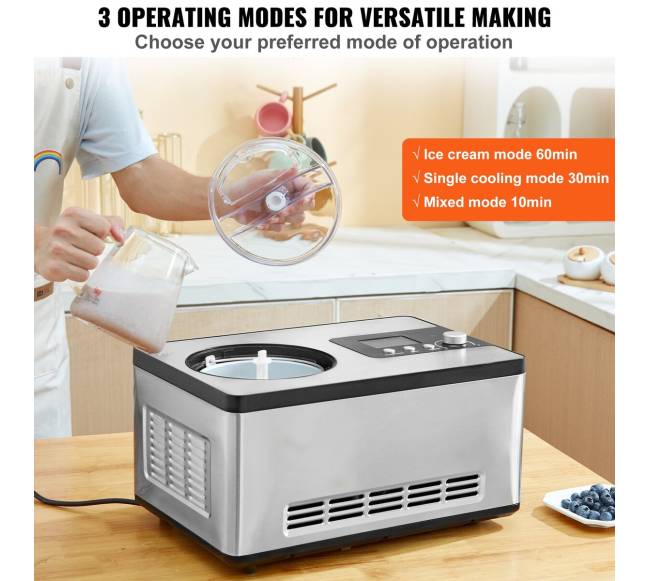 2 litrų automatinė ledų gaminimo mašina2