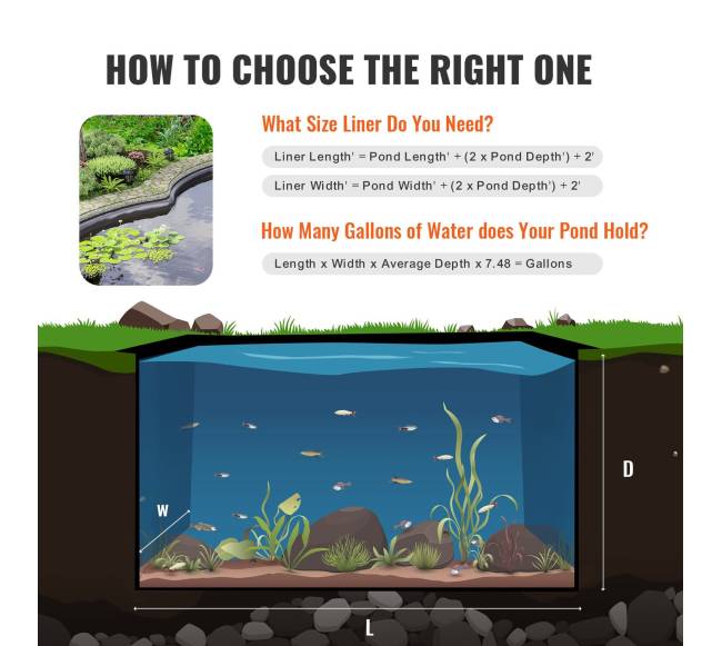 Tvenkinio danga 3 x 4.6 m, EPDM medžiaga5