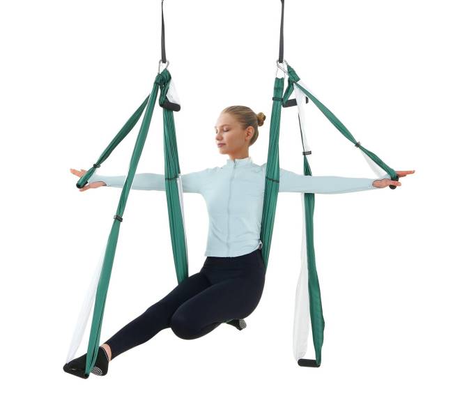 Aerijos jogos sūpynių rinkinys, žaliabalta10