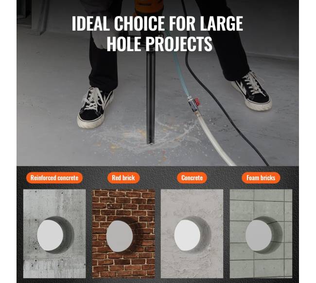 Betono deimantinė grunto grąžtas 32 mm, 355 mm5