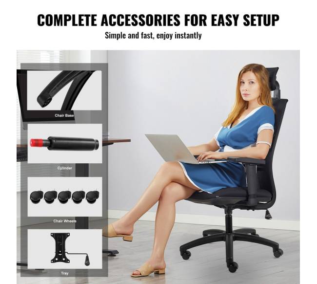 Biuro kėdės pagrindo pakeitimas 71 cm5