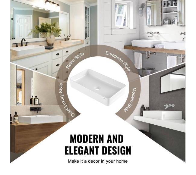 Keramikinė indaplovė vonios stalviršiui 61x35,1 cm4