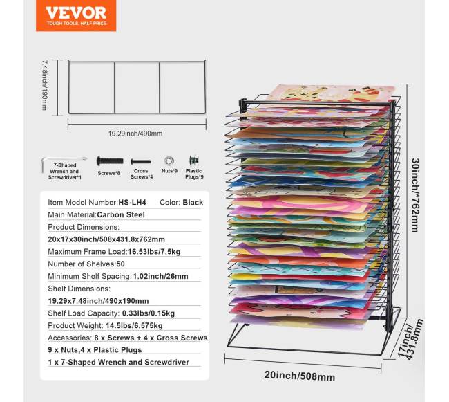 Stovas džiovinimui su 50 nuimamų lentynų6