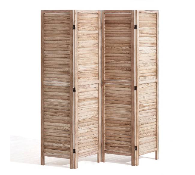Medinė keturių dalių kambario pertvara0