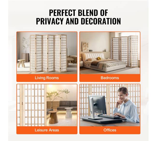 Japoniška kambario pertvara 6 panelių5