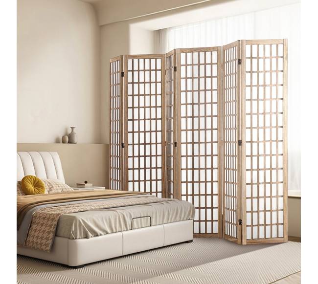 Japoniška kambario pertvara 6 panelių7