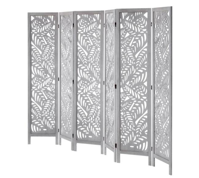 Medinė kambario pertvara su 6 panelėmis10