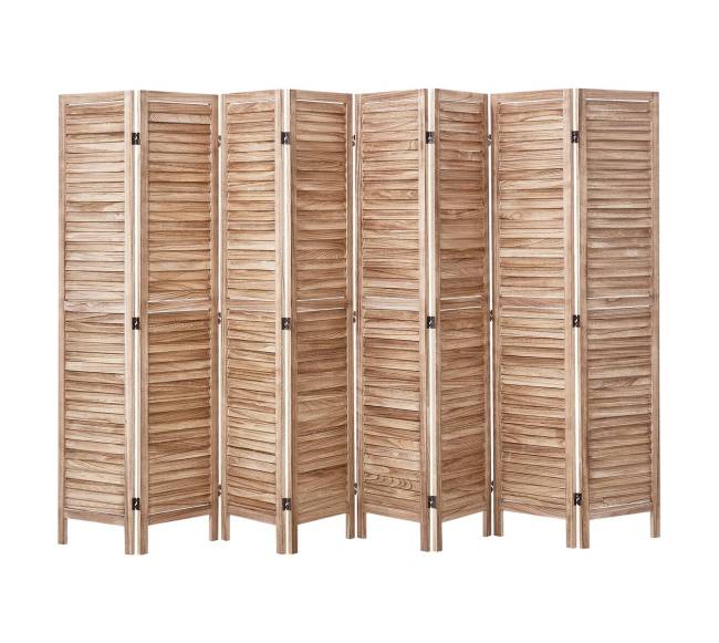 Medinė kambario pertvara su 8 panelėmis8