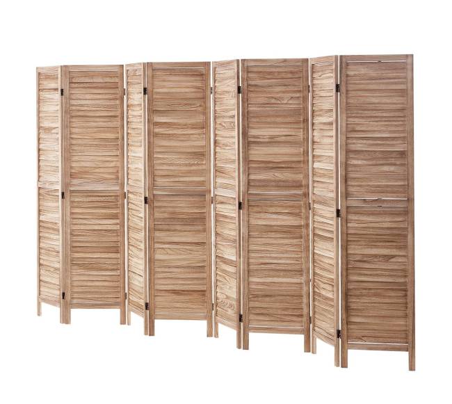 Medinė kambario pertvara su 8 panelėmis9