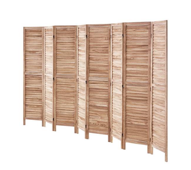 Medinė kambario pertvara su 8 panelėmis10