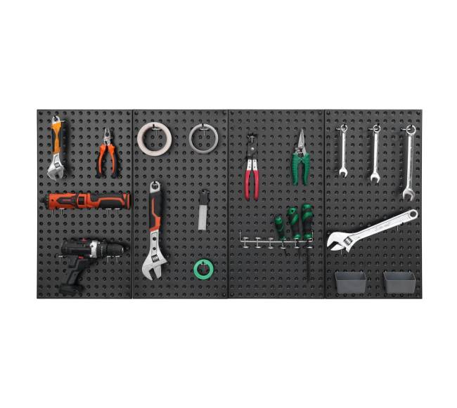 Metalinės skylių plokštės garažui 4 vnt.0