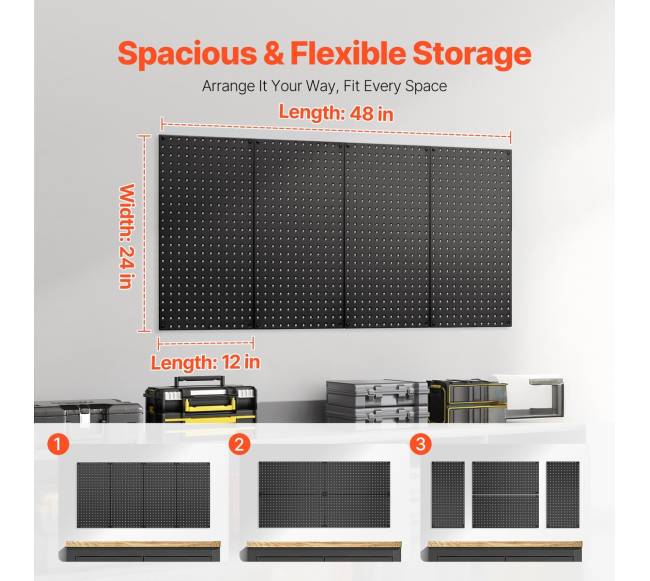 Metalinės skylių plokštės garažui 4 vnt.3