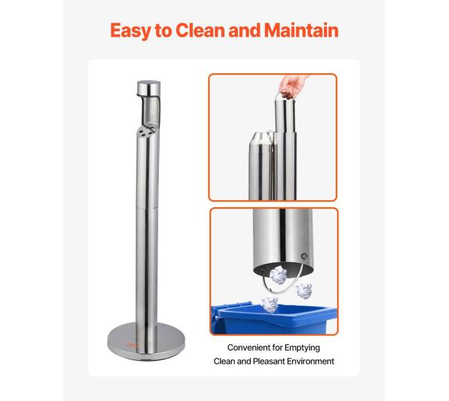 Nerūdijančio plieno cigarečių nuorūkų talpykla5