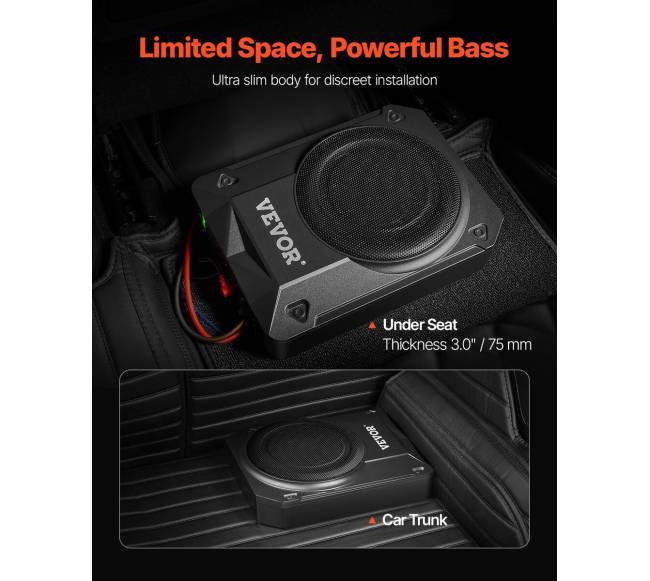 8 colių automobilinis žemų dažnių garsiakalbis 800 W1