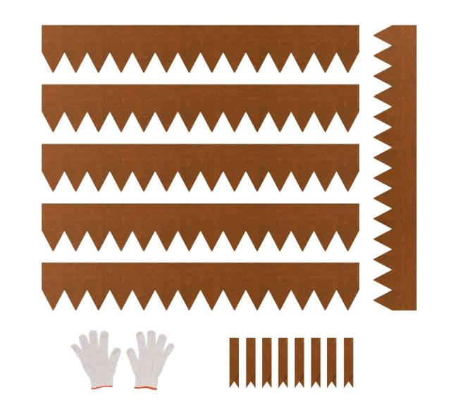 Plieninės kraštų juostos sodui 6 vnt 1 metras0