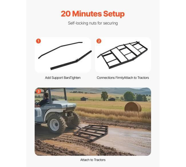 Plieninis vilktis žvyrui ATV UTV 215 cm4