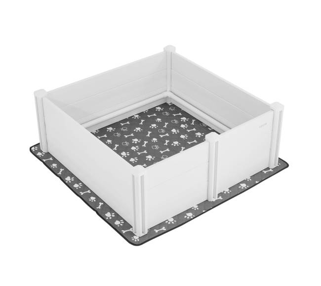 Šuniukų boksas su reguliuojamomis durelėmis, 1220x1220x460 mm10