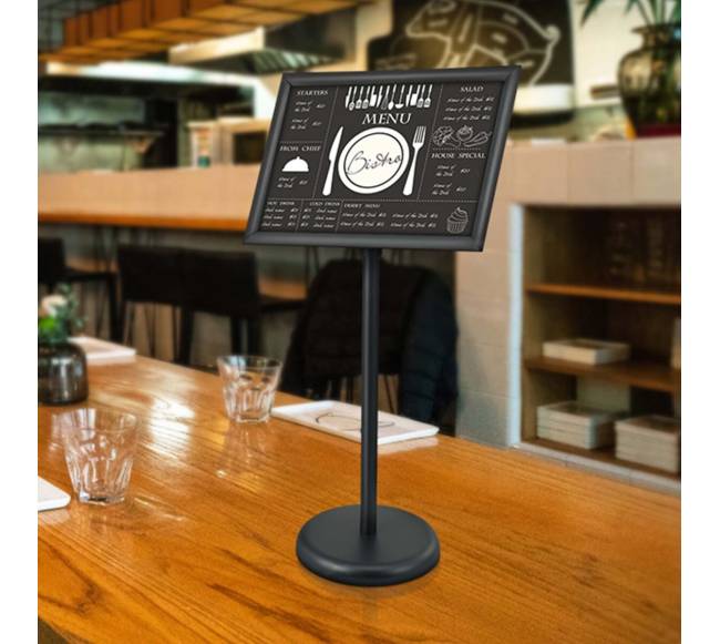 Reguliuojamas stovas plakatams 11x17 juodas7