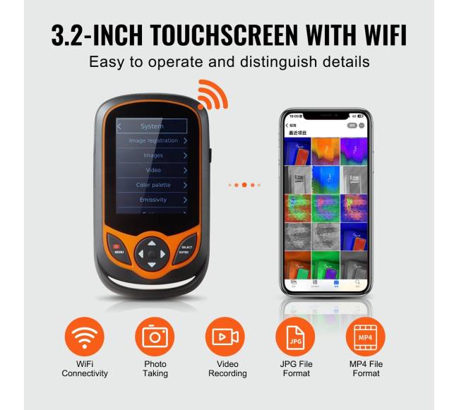 Kišeninė termovizorinė kamera su IR ir WiFi2