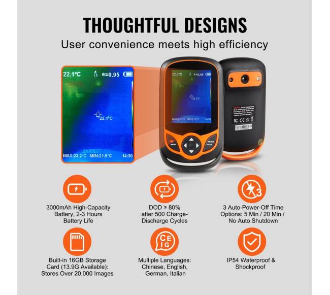 Kišeninė termovizorinė kamera su IR ir WiFi5