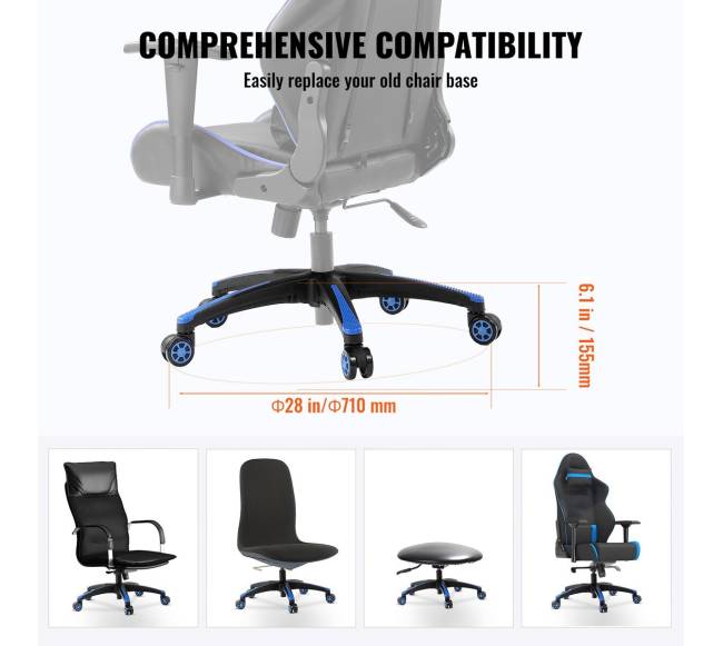 Kėdės pagrindo keitimas sukamasis, 28", 1134 kg4