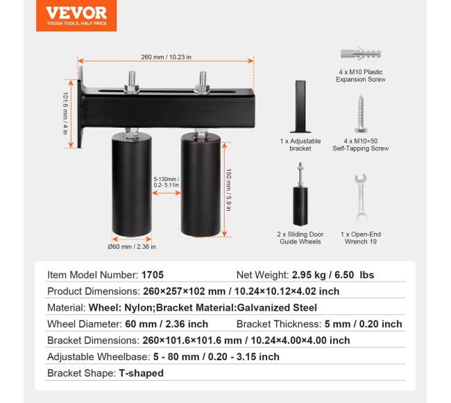 Stumdomų vartų komplektas su t-laikikliu6