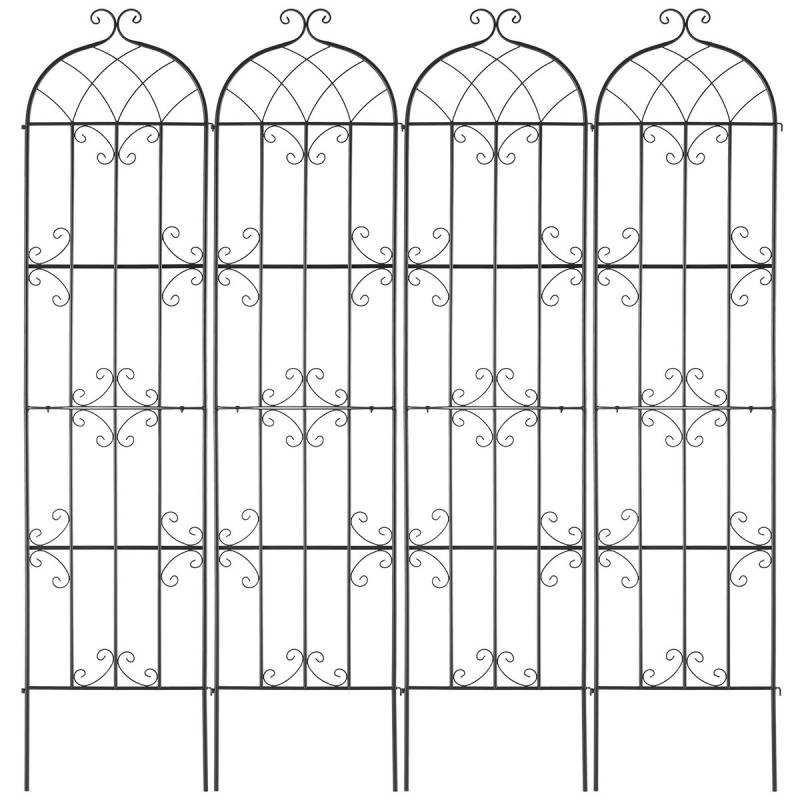 Metalinė sodo atrama vijokliniams augalams 220x51 cm0