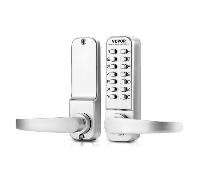 Mechaninė durų spyna be raktų įvedimo0