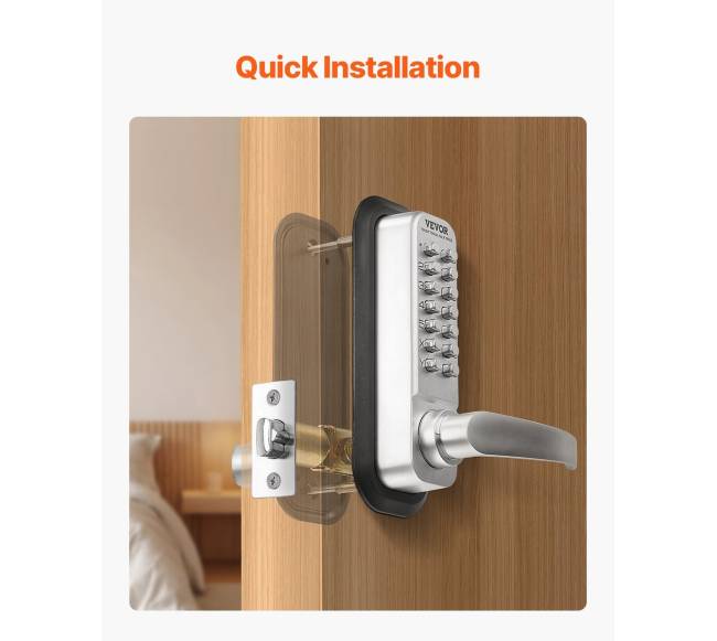 Mechaninė durų spyna be raktų įvedimo4