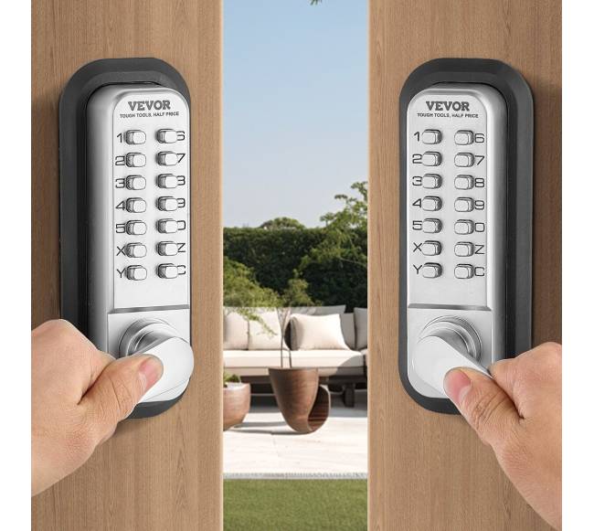 Mechaninė durų spyna be raktų įvedimo7