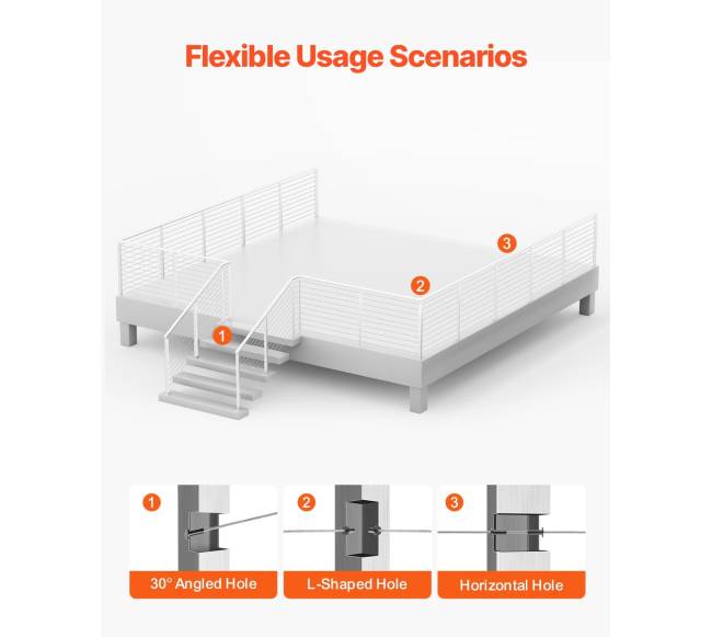 Nerūdijančio plieno turėklų stulpas4