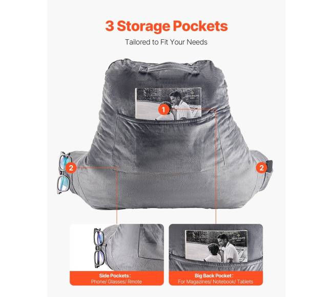 Didžioji pagalvė skaitymui su atminties puta4