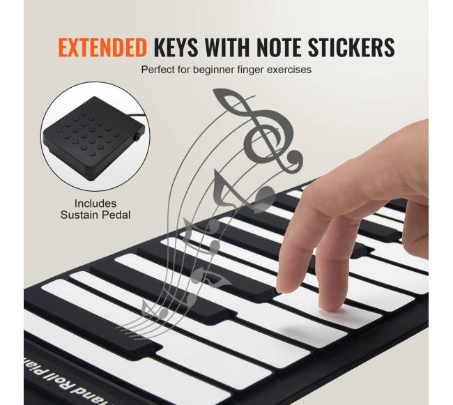 88 klavišų sulankstomas pianinas3