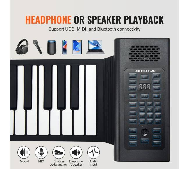 88 klavišų sulankstomas pianinas4