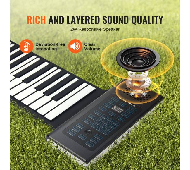 88 klavišų sulankstomas pianinas5