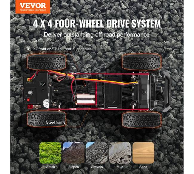 Nuotolinio valdymo automobilis 4WD vaikams1