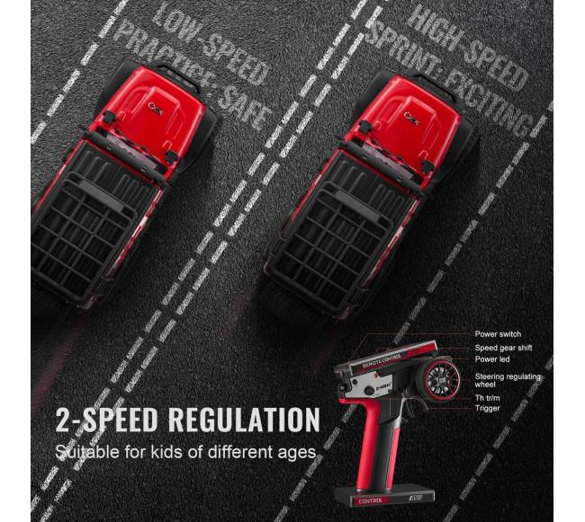 Nuotolinio valdymo automobilis 4WD vaikams3