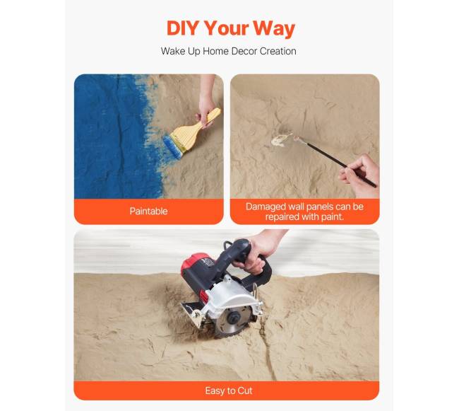 3D sienų plokštės 4 vnt 120x60 cm akmens imitacijos geltonos2